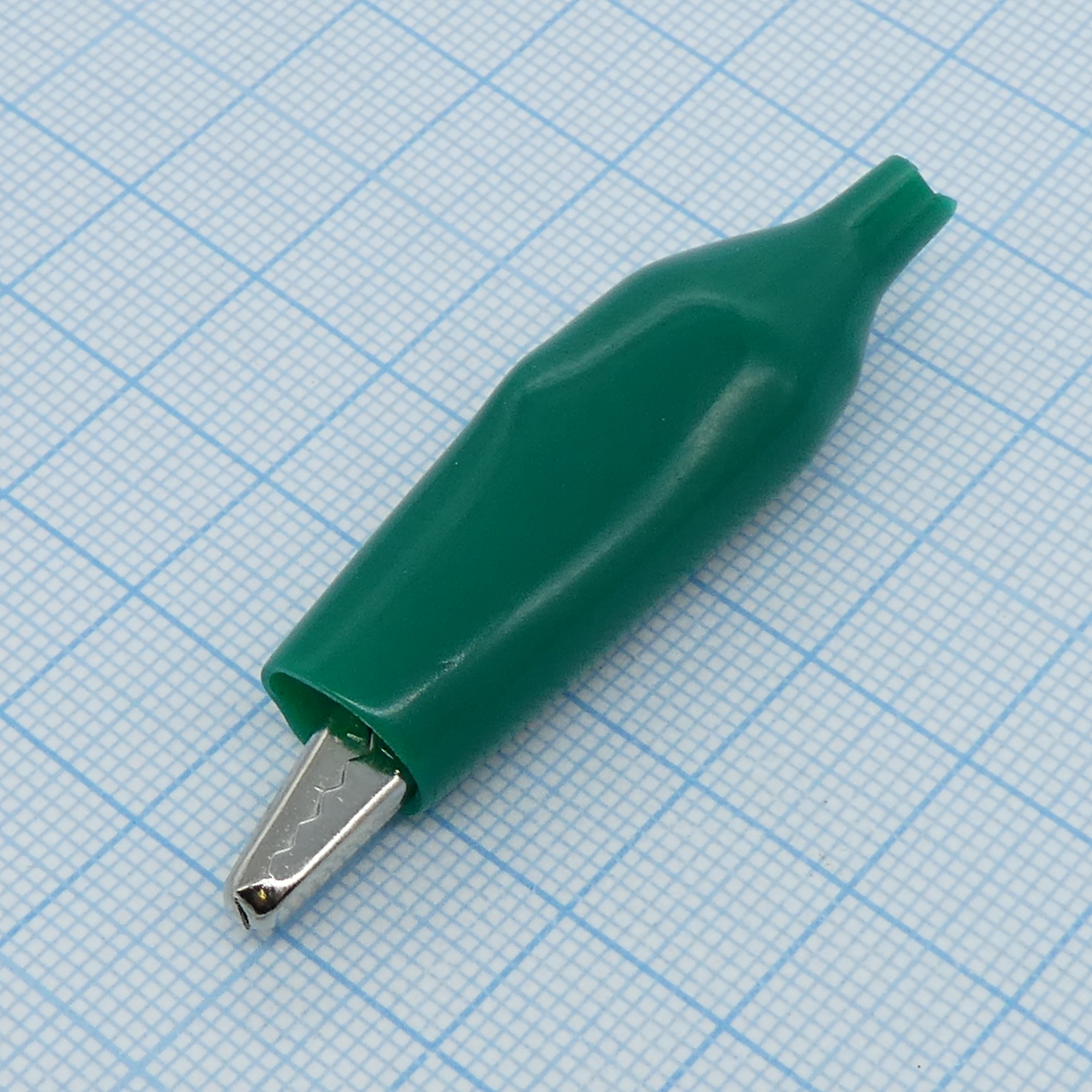 крокодил   8003 GREEN(1227) - зажим типа крокодил