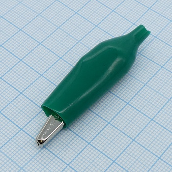 крокодил   8003 GREEN(1227) - зажим типа крокодил