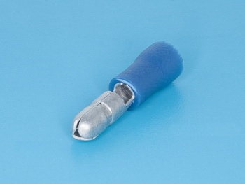 TBI-2-4M - Клемма тип "B" 4,0мм, вилка на провод 1,5-2,5мм, изолированная, кратно 100шт.