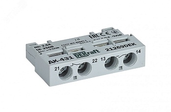 Контакт дополнительный фронтальный 1НО+1НЗ для ВА-431 21269DEK