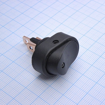 DS ASW-20D желтый ON-OFF - клавишный выключатель со светодиодной желтой подсветкой 12V