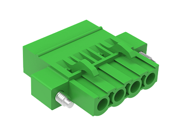 Розеточный разъем на кабель MC-RB5.08H18C-K-BK-0001 - Розеточный разъем, прямой, на кабель, шаг: 5.08 мм, 18 полюсов, фиксация провода винтовая, исполнение: с монтажными фланцами, 320V, 18A, цвет: оранжевый