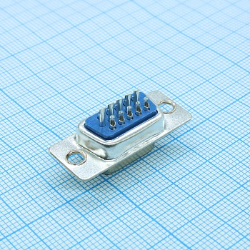 DHS-15F - Разъем D-SUB высокой плотности, 15 контактов, розетка кабельная