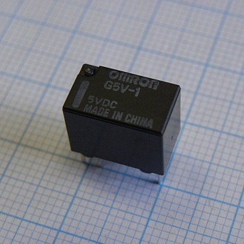 G5V-1-5VDC - Сигнальное реле 5VDC 1A SPDT (12,5x7,5x10мм) THT