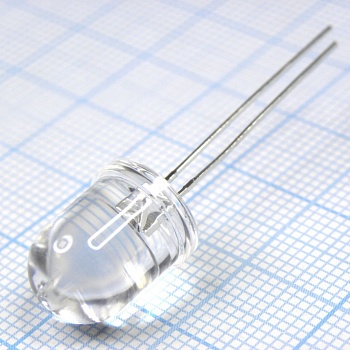 L-813SRC-J4 - Светодиод 10мм/красный/640нм/2500-4000мкд/прозрачный/40°