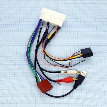 Переходник Hyundai Solaris 2016+ USB - адаптер для подключения автомагнитолы. Подходит для автомобилей Hyundai после 2016 года, KIA после 2017 года, с разъемами AUX и USB