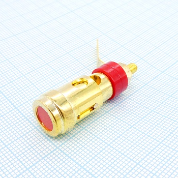 Клемма D 12 M4 gold - гнездо банан