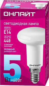 Лампа светодиодная 61 142 OLL-R50-5-230-6.5K-E14 5Вт 61142