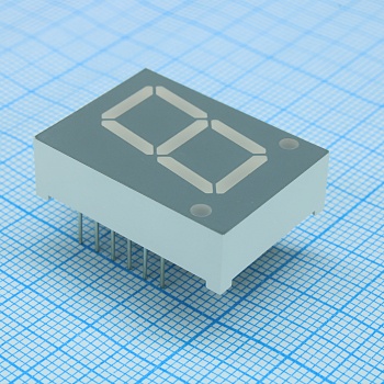 FYS-8011FUY-21 - 1-разрядный индикатор 20.4мм OА/желтый ультра/590нм/150-200мКд ОА