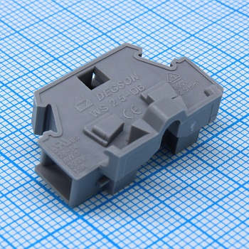 WS2.5-DB-01P-11-00A(H) - Клеммник проходной зажимной на DIN-рейку