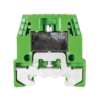 Клемма заземл. WKM 4 SL /15 - Заземляющая клемма, тип фиксации провода: винтовой, номинальное сечение: 4 мм кв., 500V, ширина: 6 мм, цвет: желто-зеленый, тип монтажа: DIN 15