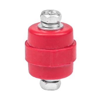 Изолятор силовой, SM-35, 200205 - Изолятор силовой, в болтом M8, цвет красный
