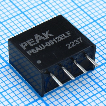 P6AU-0512ELF - Преобразователь DC/DC на печатную плату 1Вт вход 4.5-5.5В выход: 12В/100мА