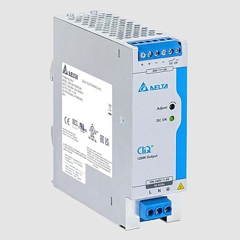 DRP-24V120W1CBN - Источник питания, однофазный, 24VDC / 5A, 120W, диапазон входных напряжений: 100-240VAC, габариты (мм): 124x40x117, вес 0,58 кг, монтаж: на DIN рейку
