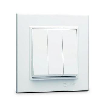 Выключатель 3 клав.1 вход 3 выхода KAREA бел. 56001091