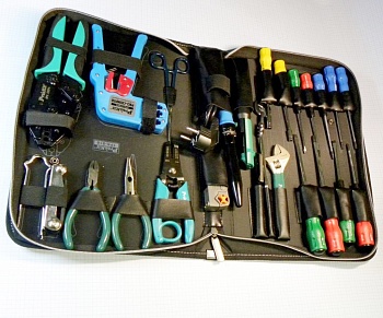 1PK-818B - Набор для работы с электроникой, зачистки и обжима проводов, коннекторов