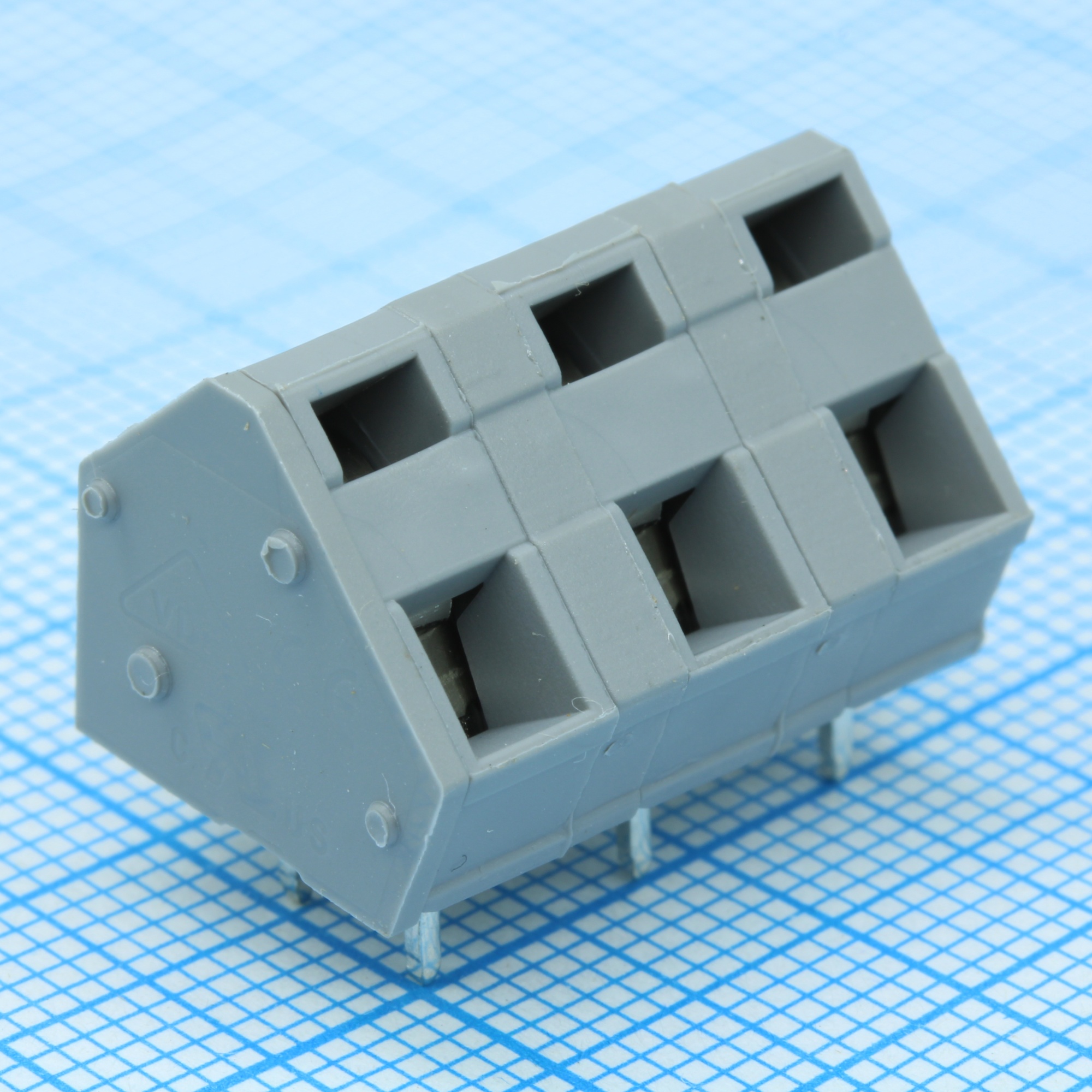 DG245-7.5-03P-11-00A(H) - Нажимной безвинтовой клеммный блок 3 контакта. Зажим типа зажимная клеть. Серия DG245-7.5