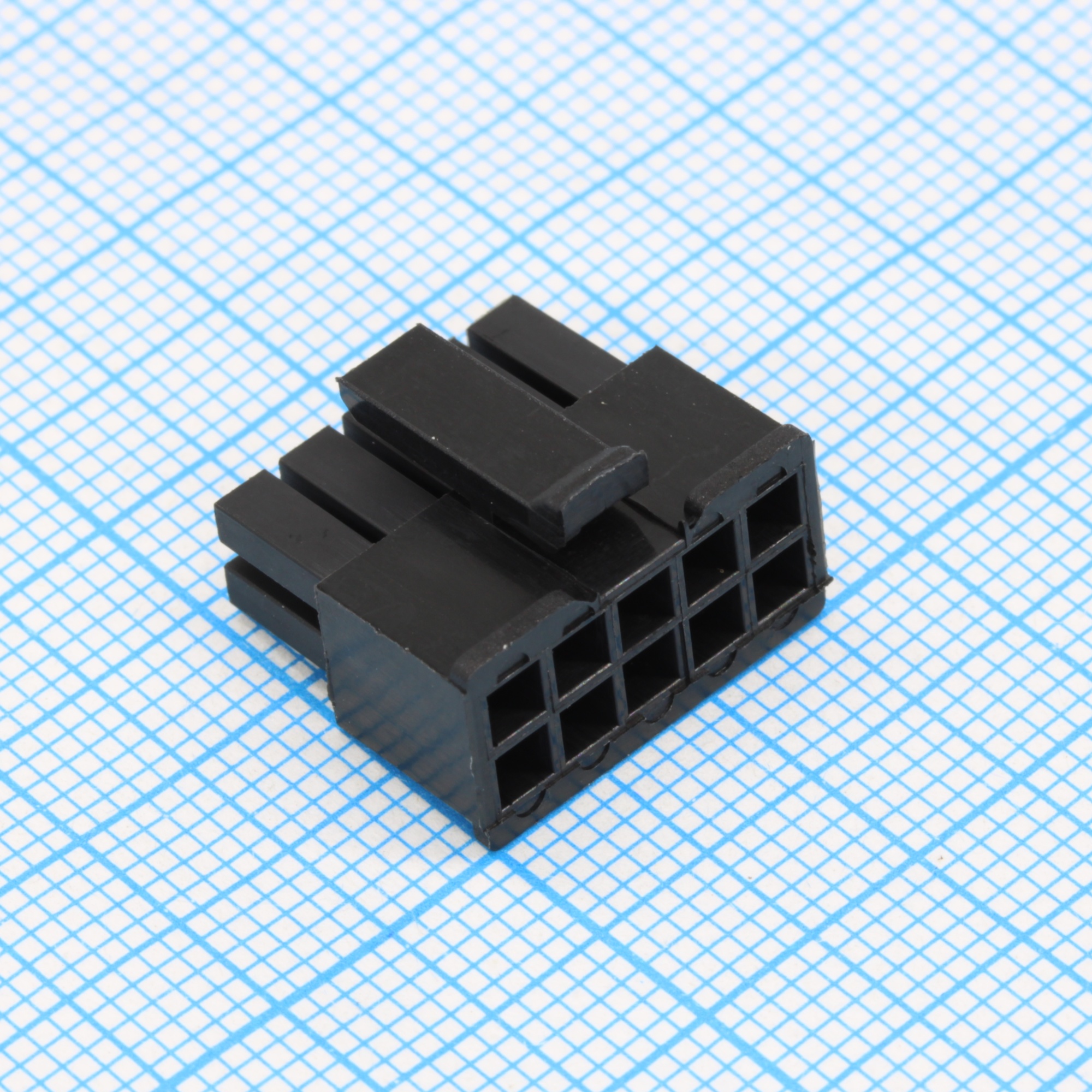 I-DS1073-03-SCB002X5 - Корпус разъема 2х5 контактов шаг 3мм (розетка) на кабель