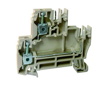 Клемма для внешн. разъема USK-2.5V/2-2/5.08 - Клемма для подключения внешнего разъема, тип фиксации провода: винтовой, номинальное сечение: 2,5 мм кв., 16,5A, 250V, ширина: 5,08 мм, цвет: бежевый, тип монтажа: DIN 35