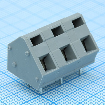 DG245-7.5-03P-11-00A(H) - Нажимной безвинтовой клеммный блок 3 контакта. Зажим типа зажимная клеть. Серия DG245-7.5