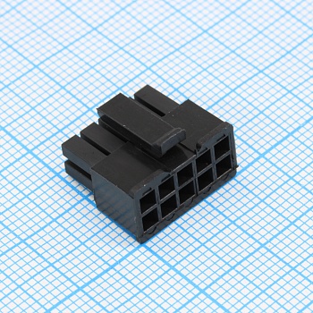 I-DS1073-03-SCB002X5 - Корпус разъема 2х5 контактов шаг 3мм (розетка) на кабель