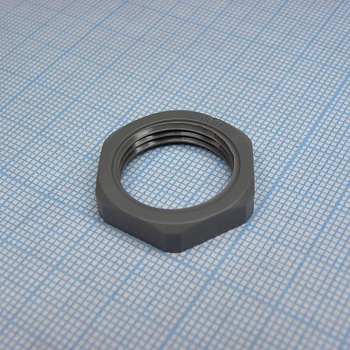 DLM-PG11P-1 (grey) - Гайка для крепления кабель ввода на панель
