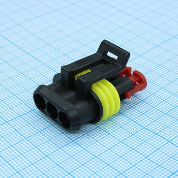 CKK7031-1.5-21 - Корпус разъема, серия 1.5, розетка, 3 контакта, шаг-6мм Operating Voltage 24V