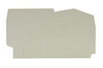 Крышка бок. APF 2,5/D 1/2 GRUN - Крышка боковая, для клемм WKF 2,5/D1/2..., цвет: зеленый