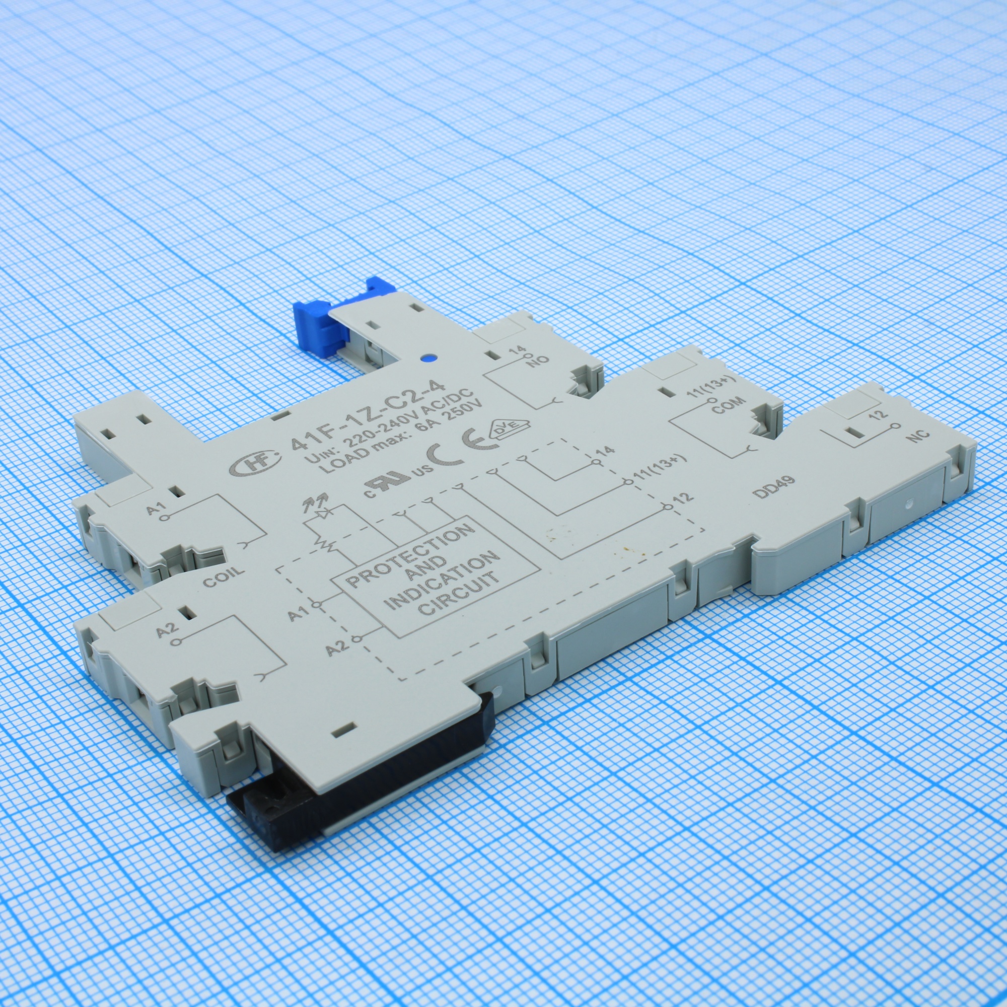 41F-1Z-C2-4 - Панель для реле на DIN-рейку