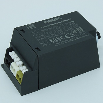 SURGE PROTECTOR CLASS-I - Устройство защиты от импульсных помех, рабочее напряжение 230В AC, 50/60Гц, макс. непрерывное рабочее напряжение 255 В AC, макс. имп. ток 10 кА, уровень напряжения защиты 1500 В, в корпусе 90x45x37.5мм, -40…+70°С, Class I