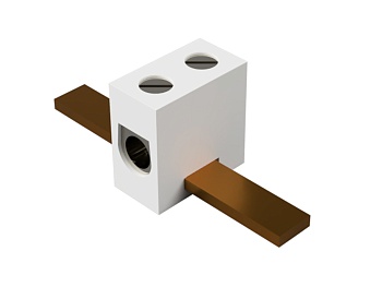 Клеммная колодка 1038 B DS - Клеммная колодка, керамическая, для установки на шину 3х10 мм, Тип 1038 B DS, 1 полюс, с защитой провода, максимальное сечение провода: 6 мм кв., номинальные характеристики: 400 V; 41 A; серия Appliance