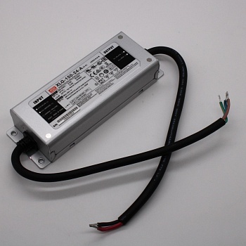 XLG-150-24-A - AC-DC, 150Вт, IP67, вход 90…305В AC, 47…63Гц, ККМ, выход 6.25А/16.8…24В, изоляция 3750В AC, в кожухе 180х63х35.5мм, -40…+90°С (корпус), встр. потенциометр