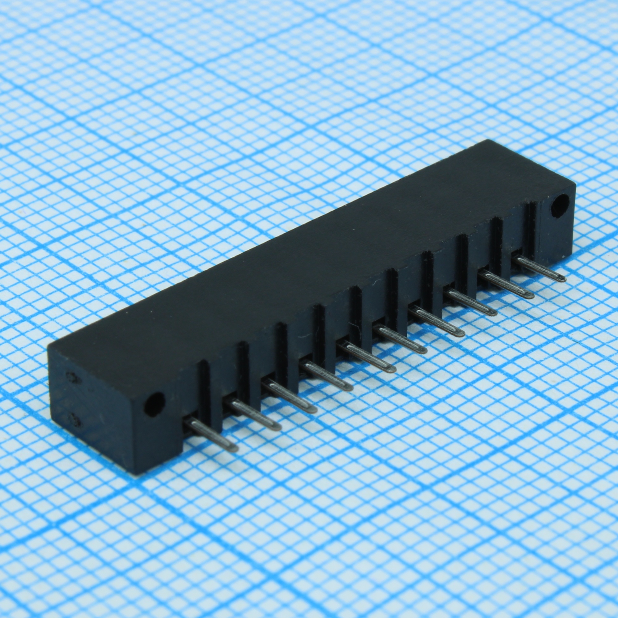 DS1020-10ST1D - FPC разъем для шлейфа на плату прямой 10pin, шаг 2.54мм