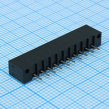 DS1020-10ST1D - FPC разъем для шлейфа на плату прямой 10pin, шаг 2.54мм