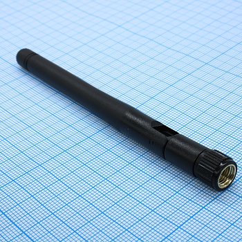YNX-TLB-2.4G-3DBI-01 - Антенна 2.4-2.5ГГц угловая (цвет черный), общая длина 107мм, разъем SMA вилка