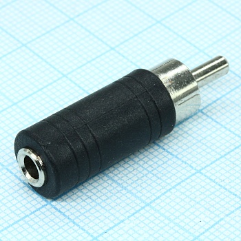 AD8025 RCA штекер - 3,5 TS гнездо - Переходник- аудио, видео разъем м/гн 3.5 - RCA.шт