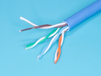 UTP4-24SR5/E L - Кабель Витая пара 8 проводов, кат. 5е, многожильный, (PCnet),  бухта 300м, синий