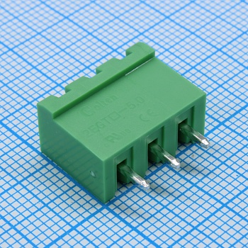 2EGTVC-5.0-03P-14-100 - Разъемный клеммный блок на плату, 3 контакта. Серия 2EGTVC-5.0