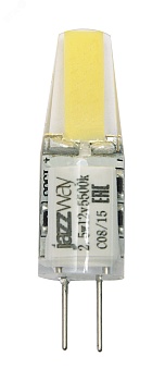 Лампа светодиодная LED 2.5вт G4 12B 200Lm холодный COB 2855770