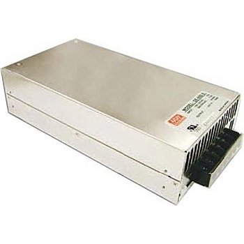 SE-600-24 - AC-DC, 600Вт, вход 180...264VAC, 47...63Гц / 254...370VDC, , выход 24В/0…25A, рег. вых=-5+10%Uном, изоляция 3000В AC, в кожухе 247x127х63.5мм, -20…+60°С