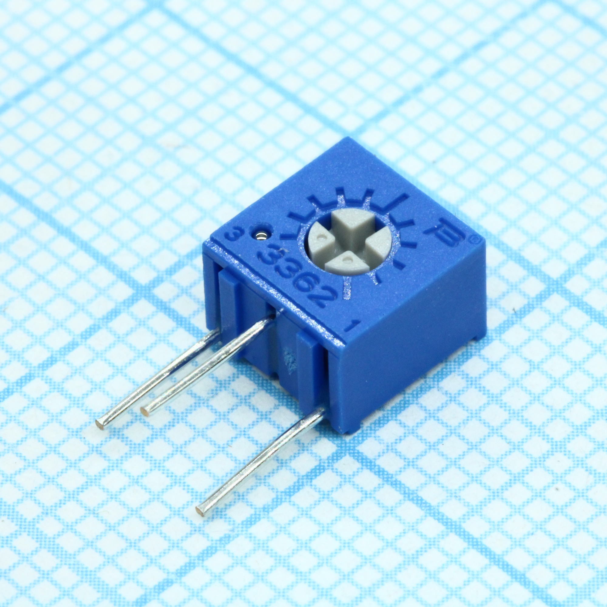 3362W-1-102LF - Потенциометр керметный 1кОм 0.5Вт монтаж в отверстие