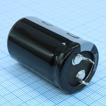 LHF471M2E2540CZVG2S00 - Конденсатор алюминиевый  электролитический 470мкФ 250В ±20% (25 X 40мм) защелкиваемые выводы 10мм, 0.296Ом, 1.5А 2000час 105°С