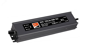 Блок питания для светодиодной ленты 100Вт 8.3А 12В IP67 BSPS влагозащ. метал. 3329280A