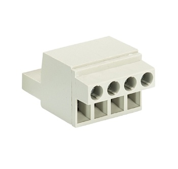 Розетка Wiecon 8213 B / 4 TOP OB - Розеточный разъем, на кабель, прямой, шаг 5,08 мм, 4 полюса, номинальное сечение: 2,5 мм кв., винтовая фиксация провода, 400V, 12А, без маркировки, цвет: серый, серия 8213 B TOP / F