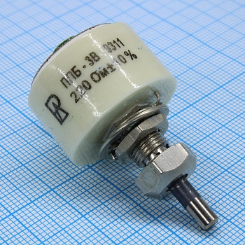 ППБ-3В     220 ±10% - Резистор переменный проволочный 220Ом ±10% 3Вт