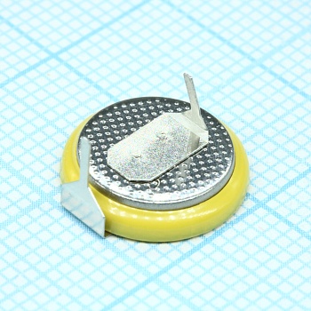 CR1225-VBY2 - Li, MnO2 батарея типоразмера R12, 3В, 0.05Ач, приваренные выводы, -20...60 °C