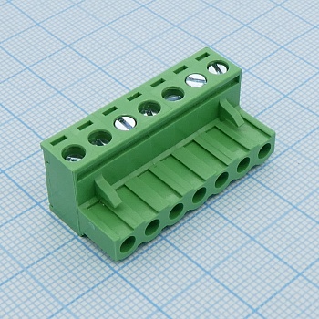 2EGTK-5.08-07P-14-00 - Разъемный клеммный блок, 7 контактов. Серия 2EGTK-5.08