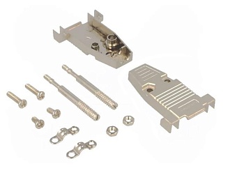 DS1047-03-09M2S - Корпус разъема D-Sub металлический 9 конт на кабель