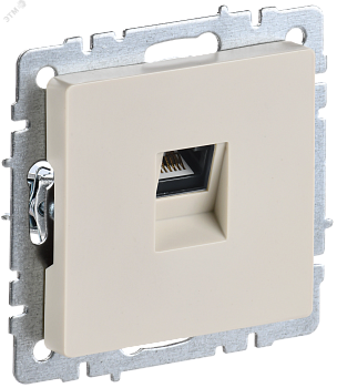 Розетка компьютерная СП RJ45 кат.5E BRITE РК10-БрКр беж. BR-K10-1-K10