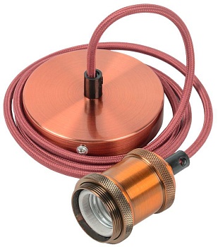 Патрон подвесной E27 со шнуром 1,5м RETRO бронза EPA12-04-02-K29